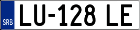 Trailer License Plate